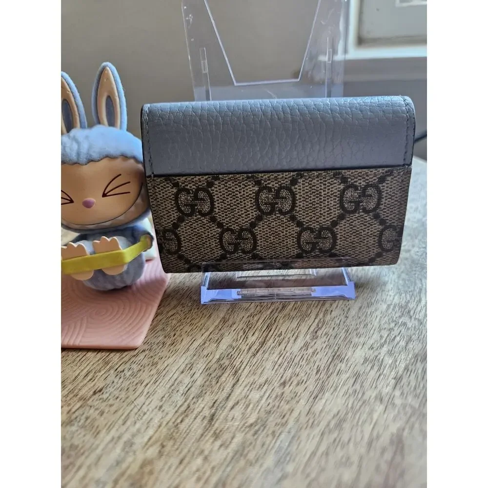 Gucci GG Marmont Leather 6-Key Case Blue with Tag